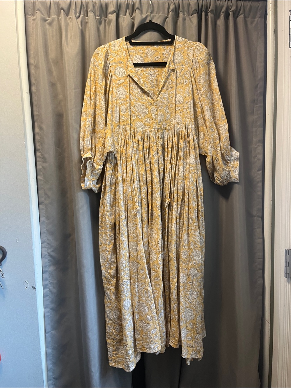 Daughters of India Yellow Floral Dress (kyra dress i think)
